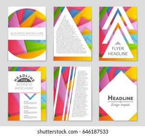 Abstract vector layout background set. For art template design, list, front page, mockup brochure theme style, banner, idea, cover, booklet, print, flyer, book, blank, card, ad, sign, sheet,, a4