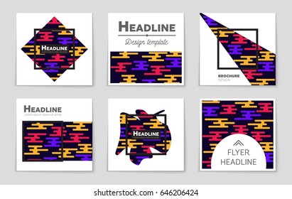 Abstract vector layout background set. For art template design, list, front page, mockup brochure theme style, banner, idea, cover, booklet, print, flyer, book, blank, card, ad, sign, sheet,, a4