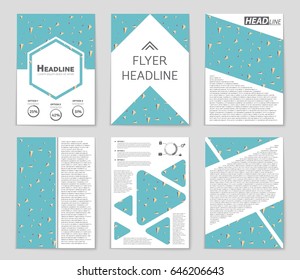 Abstract vector layout background set. For art template design, list, front page, mockup brochure theme style, banner, idea, cover, booklet, print, flyer, book, blank, card, ad, sign, sheet,, a4