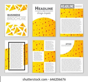 Abstract vector layout background set. For art template design, list, front page, mockup brochure theme style, banner, idea, cover, booklet, print, flyer, book, blank, card, ad, sign, sheet,, a4