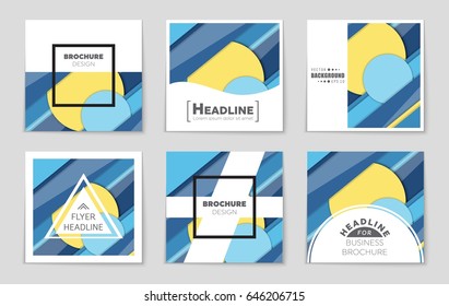 Abstract vector layout background set. For art template design, list, front page, mockup brochure theme style, banner, idea, cover, booklet, print, flyer, book, blank, card, ad, sign, sheet,, a4