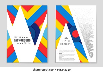 Abstract vector layout background set. For art template design, list, front page, mockup brochure theme style, banner, idea, cover, booklet, print, flyer, book, blank, card, ad, sign, sheet,, a4