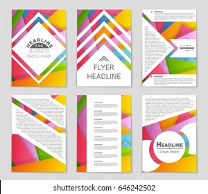 Abstract vector layout background set. For art template design, list, front page, mockup brochure theme style, banner, idea, cover, booklet, print, flyer, book, blank, card, ad, sign, sheet,, a4