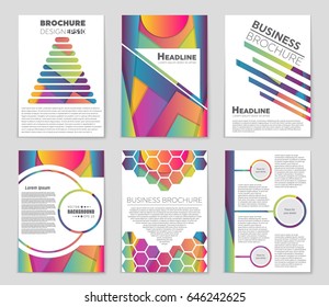 Abstract vector layout background set. For art template design, list, front page, mockup brochure theme style, banner, idea, cover, booklet, print, flyer, book, blank, card, ad, sign, sheet,, a4