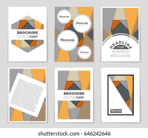Abstract vector layout background set. For art template design, list, front page, mockup brochure theme style, banner, idea, cover, booklet, print, flyer, book, blank, card, ad, sign, sheet,, a4