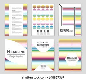 Abstract vector layout background set. For art template design, list, front page, mockup brochure theme style, banner, idea, cover, booklet, print, flyer, book, blank, card, ad, sign, sheet,, a4