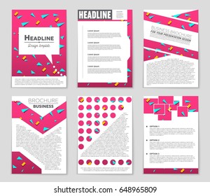 Abstract vector layout background set. For art template design, list, front page, mockup brochure theme style, banner, idea, cover, booklet, print, flyer, book, blank, card, ad, sign, sheet,, a4