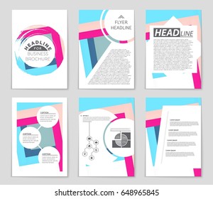 Abstract vector layout background set. For art template design, list, front page, mockup brochure theme style, banner, idea, cover, booklet, print, flyer, book, blank, card, ad, sign, sheet,, a4