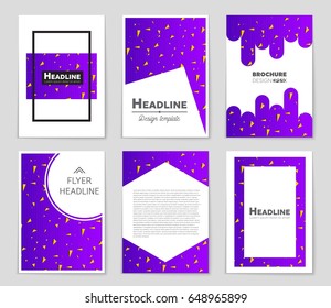 Abstract vector layout background set. For art template design, list, front page, mockup brochure theme style, banner, idea, cover, booklet, print, flyer, book, blank, card, ad, sign, sheet,, a4