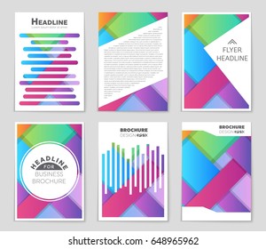 Abstract vector layout background set. For art template design, list, front page, mockup brochure theme style, banner, idea, cover, booklet, print, flyer, book, blank, card, ad, sign, sheet,, a4