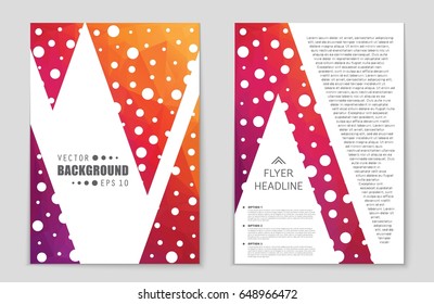 Abstract vector layout background set. For art template design, list, front page, mockup brochure theme style, banner, idea, cover, booklet, print, flyer, book, blank, card, ad, sign, sheet,, a4