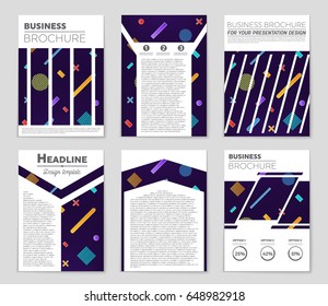 Abstract vector layout background set. For art template design, list, front page, mockup brochure theme style, banner, idea, cover, booklet, print, flyer, book, blank, card, ad, sign, sheet,, a4