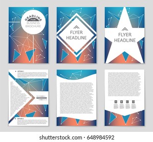 Abstract vector layout background set. For art template design, list, front page, mockup brochure theme style, banner, idea, cover, booklet, print, flyer, book, blank, card, ad, sign, sheet,, a4