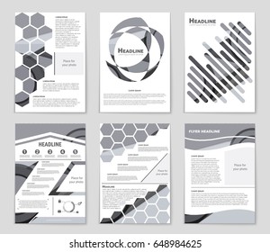 Abstract vector layout background set. For art template design, list, front page, mockup brochure theme style, banner, idea, cover, booklet, print, flyer, book, blank, card, ad, sign, sheet,, a4