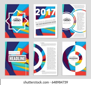 Abstract vector layout background set. For art template design, list, front page, mockup brochure theme style, banner, idea, cover, booklet, print, flyer, book, blank, card, ad, sign, sheet,, a4