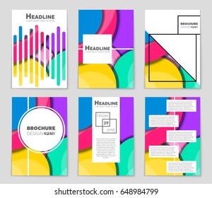 Abstract vector layout background set. For art template design, list, front page, mockup brochure theme style, banner, idea, cover, booklet, print, flyer, book, blank, card, ad, sign, sheet,, a4