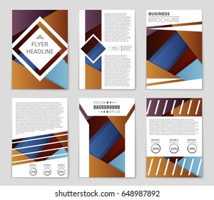 Abstract vector layout background set. For art template design, list, front page, mockup brochure theme style, banner, idea, cover, booklet, print, flyer, book, blank, card, ad, sign, sheet,, a4