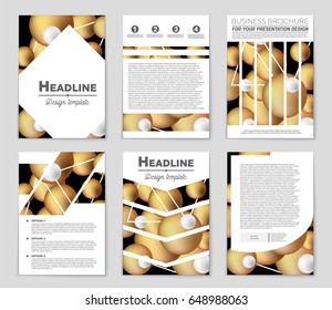Abstract vector layout background set. For art template design, list, front page, mockup brochure theme style, banner, idea, cover, booklet, print, flyer, book, blank, card, ad, sign, sheet,, a4