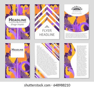 Abstract vector layout background set. For art template design, list, front page, mockup brochure theme style, banner, idea, cover, booklet, print, flyer, book, blank, card, ad, sign, sheet,, a4.