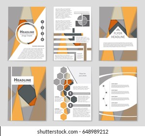 Abstract vector layout background set. For art template design, list, front page, mockup brochure theme style, banner, idea, cover, booklet, print, flyer, book, blank, card, ad, sign, sheet,, a4