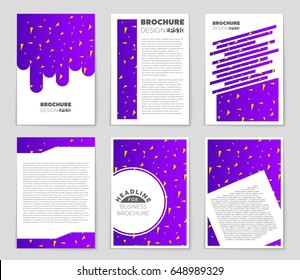 Abstract vector layout background set. For art template design, list, front page, mockup brochure theme style, banner, idea, cover, booklet, print, flyer, book, blank, card, ad, sign, sheet,, a4