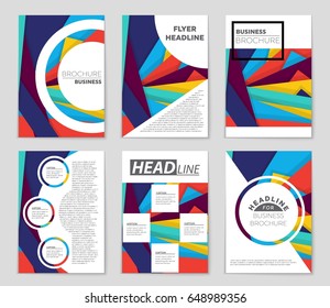 Abstract vector layout background set. For art template design, list, front page, mockup brochure theme style, banner, idea, cover, booklet, print, flyer, book, blank, card, ad, sign, sheet,, a4