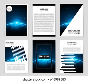 Abstract vector layout background set. For art template design, list, front page, mockup brochure theme style, banner, idea, cover, booklet, print, flyer, book, blank, card, ad, sign, sheet,, a4