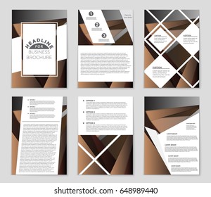 Abstract vector layout background set. For art template design, list, front page, mockup brochure theme style, banner, idea, cover, booklet, print, flyer, book, blank, card, ad, sign, sheet,, a4