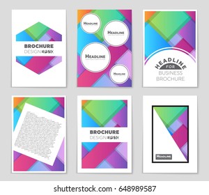 Abstract vector layout background set. For art template design, list, front page, mockup brochure theme style, banner, idea, cover, booklet, print, flyer, book, blank, card, ad, sign, sheet,, a4