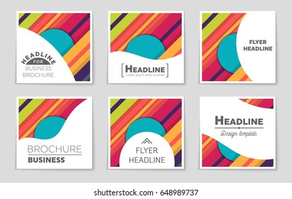 Abstract vector layout background set. For art template design, list, front page, mockup brochure theme style, banner, idea, cover, booklet, print, flyer, book, blank, card, ad, sign, sheet,, a4
