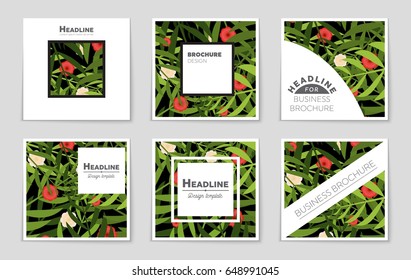 Abstract vector layout background set. For art template design, list, front page, mockup brochure theme style, banner, idea, cover, booklet, print, flyer, book, blank, card, ad, sign, sheet,, a4