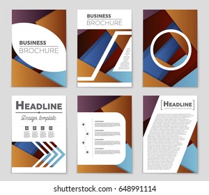 Abstract vector layout background set. For art template design, list, front page, mockup brochure theme style, banner, idea, cover, booklet, print, flyer, book, blank, card, ad, sign, sheet,, a4