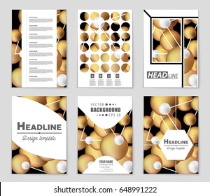 Abstract vector layout background set. For art template design, list, front page, mockup brochure theme style, banner, idea, cover, booklet, print, flyer, book, blank, card, ad, sign, sheet,, a4