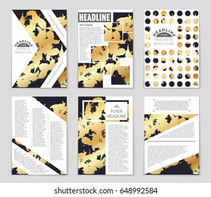 Abstract vector layout background set. For art template design, list, front page, mockup brochure theme style, banner, idea, cover, booklet, print, flyer, book, blank, card, ad, sign, sheet,, a4