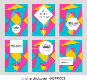 Abstract vector layout background set. For art template design, list, front page, mockup brochure theme style, banner, idea, cover, booklet, print, flyer, book, blank, card, ad, sign, sheet,, a4