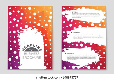 Abstract vector layout background set. For art template design, list, front page, mockup brochure theme style, banner, idea, cover, booklet, print, flyer, book, blank, card, ad, sign, sheet,, a4