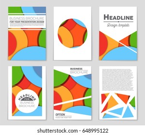 Abstract vector layout background set. For art template design, list, front page, mockup brochure theme style, banner, idea, cover, booklet, print, flyer, book, blank, card, ad, sign, sheet,, a4