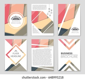 Abstract vector layout background set. For art template design, list, front page, mockup brochure theme style, banner, idea, cover, booklet, print, flyer, book, blank, card, ad, sign, sheet,, a4