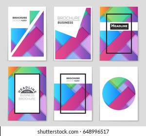 Abstract vector layout background set. For art template design, list, front page, mockup brochure theme style, banner, idea, cover, booklet, print, flyer, book, blank, card, ad, sign, sheet,, a4