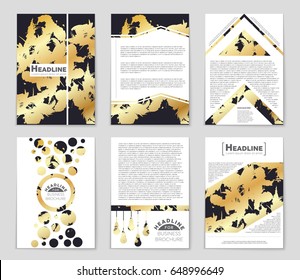 Abstract vector layout background set. For art template design, list, front page, mockup brochure theme style, banner, idea, cover, booklet, print, flyer, book, blank, card, ad, sign, sheet,, a4