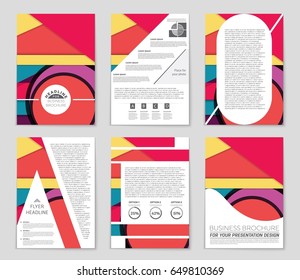 Abstract vector layout background set. For art template design, list, front page, mockup brochure theme style, banner, idea, cover, booklet, print, flyer, book, blank, card, ad, sign, sheet,, a4