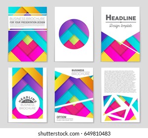 Abstract vector layout background set. For art template design, list, front page, mockup brochure theme style, banner, idea, cover, booklet, print, flyer, book, blank, card, ad, sign, sheet,, a4