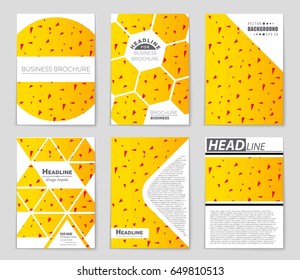 Abstract vector layout background set. For art template design, list, front page, mockup brochure theme style, banner, idea, cover, booklet, print, flyer, book, blank, card, ad, sign, sheet,, a4
