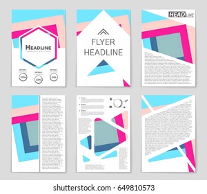 Abstract vector layout background set. For art template design, list, front page, mockup brochure theme style, banner, idea, cover, booklet, print, flyer, book, blank, card, ad, sign, sheet,, a4