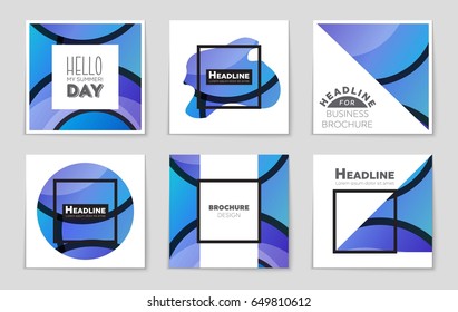 Abstract vector layout background set. For art template design, list, front page, mockup brochure theme style, banner, idea, cover, booklet, print, flyer, book, blank, card, ad, sign, sheet,, a4