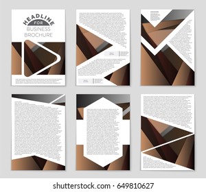 Abstract vector layout background set. For art template design, list, front page, mockup brochure theme style, banner, idea, cover, booklet, print, flyer, book, blank, card, ad, sign, sheet,, a4