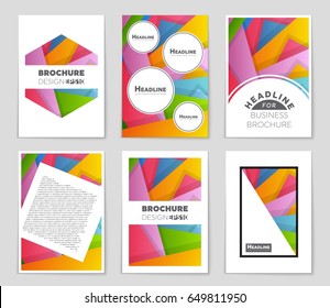 Abstract vector layout background set. For art template design, list, front page, mockup brochure theme style, banner, idea, cover, booklet, print, flyer, book, blank, card, ad, sign, sheet,, a4