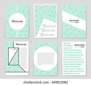 Abstract vector layout background set. For art template design, list, front page, mockup brochure theme style, banner, idea, cover, booklet, print, flyer, book, blank, card, ad, sign, sheet,, a4