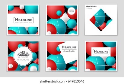 Abstract vector layout background set. For art template design, list, front page, mockup brochure theme style, banner, idea, cover, booklet, print, flyer, book, blank, card, ad, sign, sheet,, a4