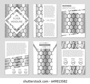 Abstract vector layout background set. For art template design, list, front page, mockup brochure theme style, banner, idea, cover, booklet, print, flyer, book, blank, card, ad, sign, sheet,, a4